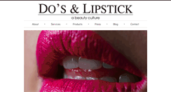 Desktop Screenshot of dosandlipstick.com